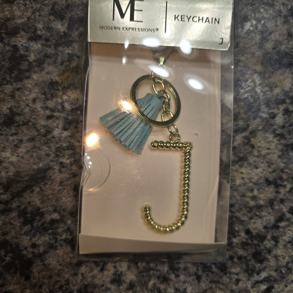 Expressions Gold and Blue Keychain